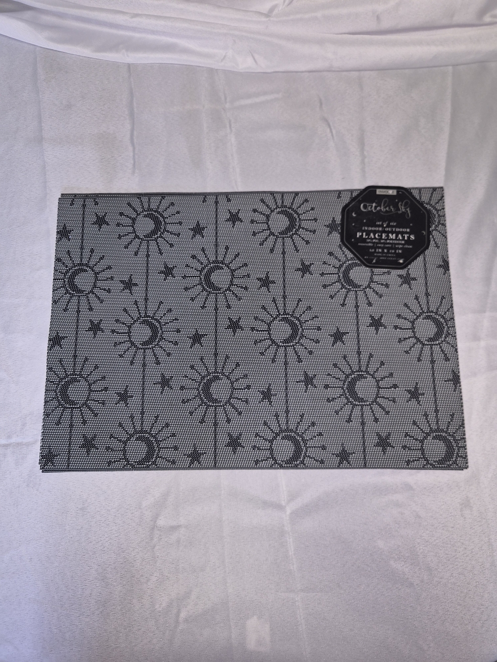 Envogue Black Sun & Star Placemat Set